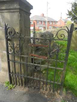 Gate at St Cuthbert's Church 2016